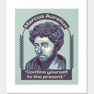 Marcus Aurelius Portrait and Quote Posters and Art